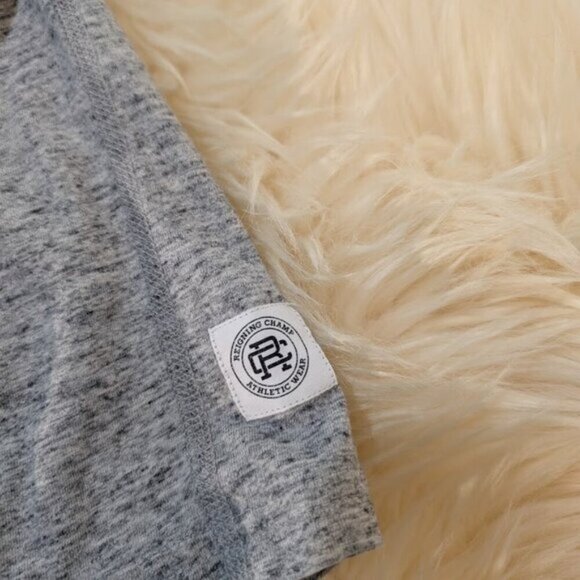 Reigning Champ Heathered Grey Long Sleeve T Shirt Men Size XL - Picture 2 of 7